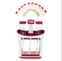 Squeeze Station Food maker With 10 Reusable Bags, 3 Dispensers Squeeze Station For Homemade Baby