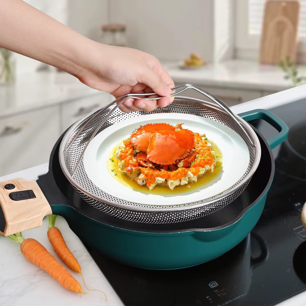 Multi-function cooker pot,non stick frying roasting ,detachable handle,
