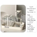 6 PCS DRINKING GLASS WATER BOTTLE SET OF 6