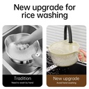 MULTIFUNCTIONAL DRAIN BASKETS KITCHEN STORAGE CONTAINERS WITH LID