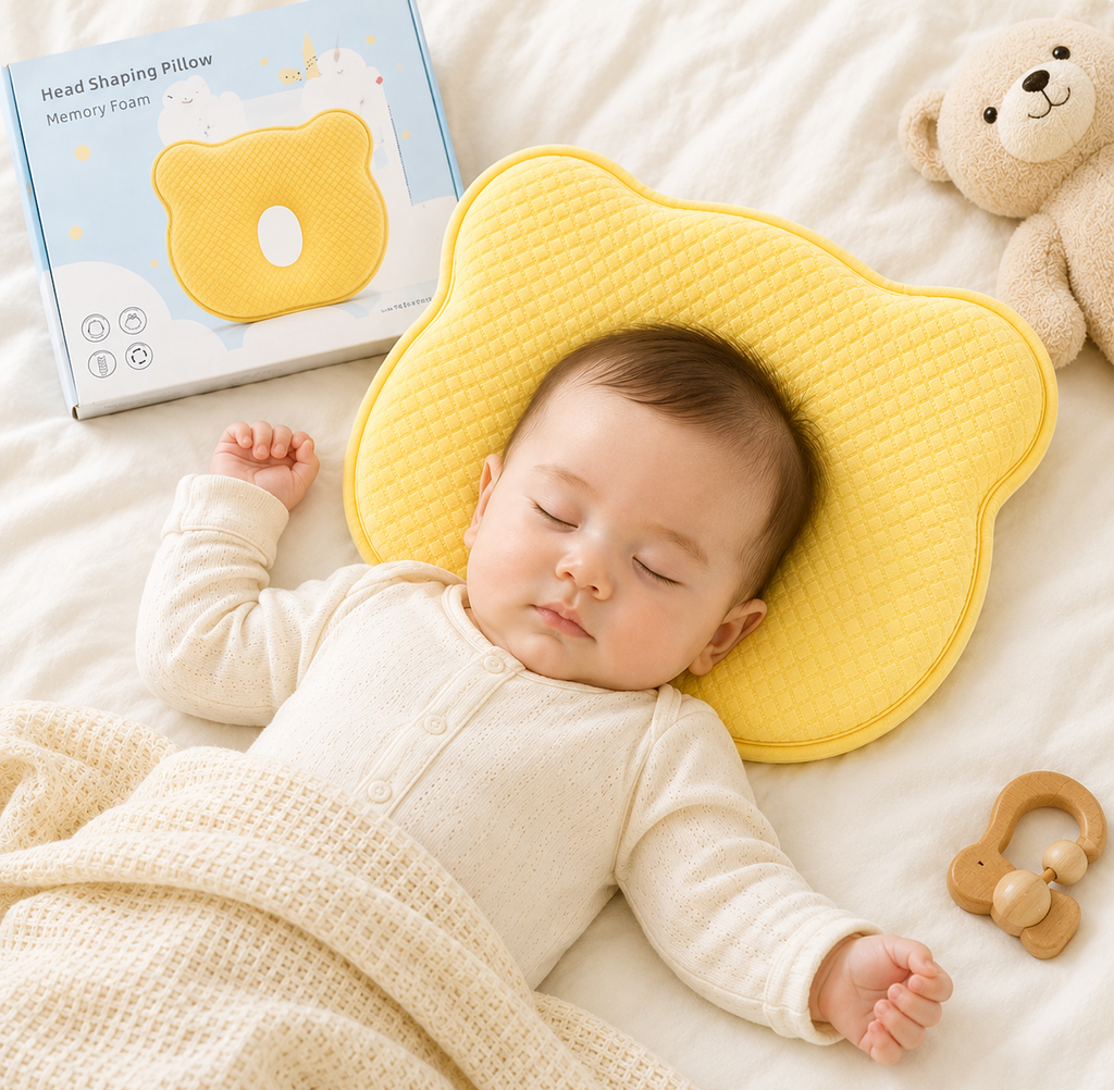 Head Shaping Pillow Memory Foam Yellow
