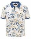 Polo shirt FRANCZIONI/BLUE FLORAL