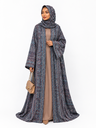ABAYA PASHIMA DARK BLUE