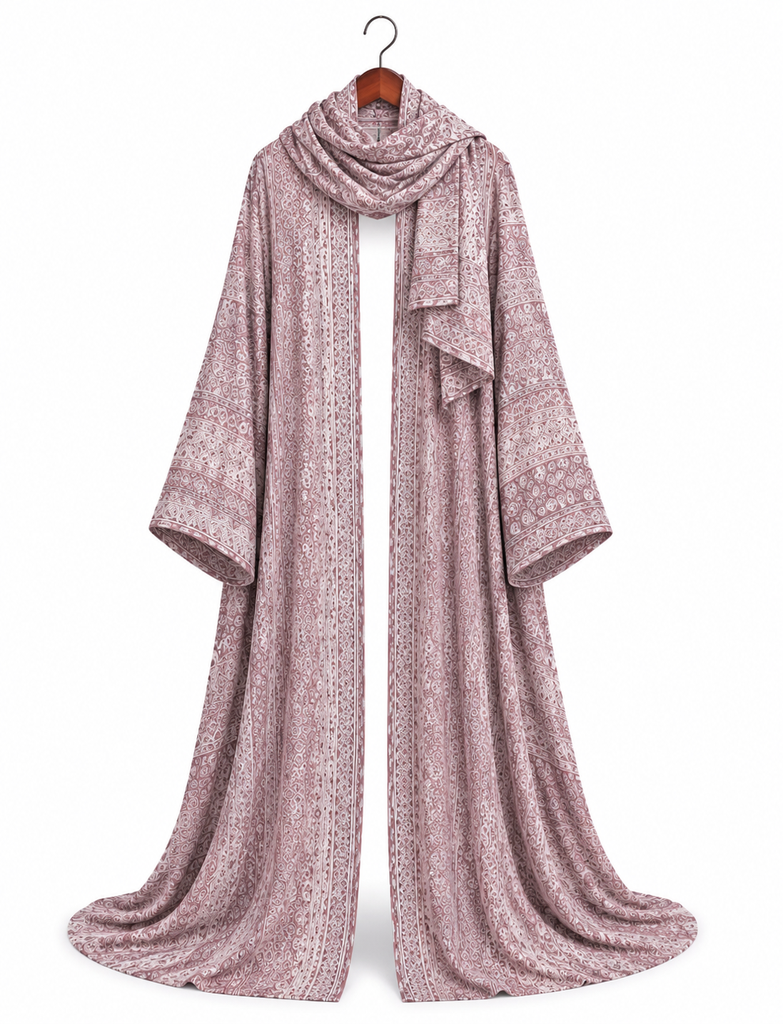 ABAYA PASHIMA PINK 