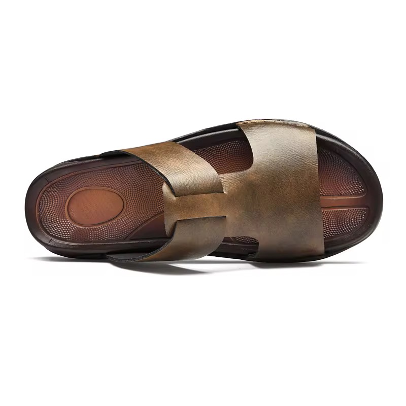 Leather Sandals ( brown)