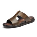 Leather Sandals ( brown)