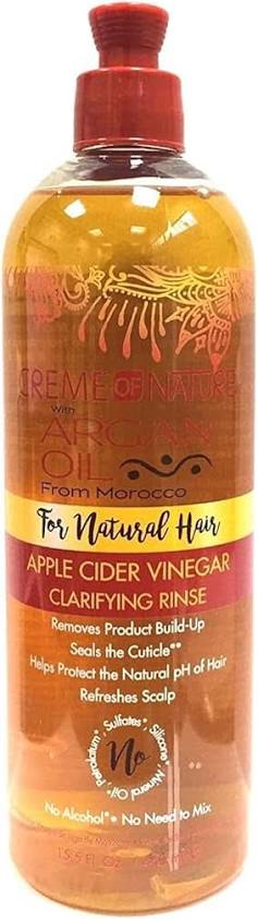 Creme of nature w/argan oil from morocco apple cider vinegar clarifying rinse 460ml