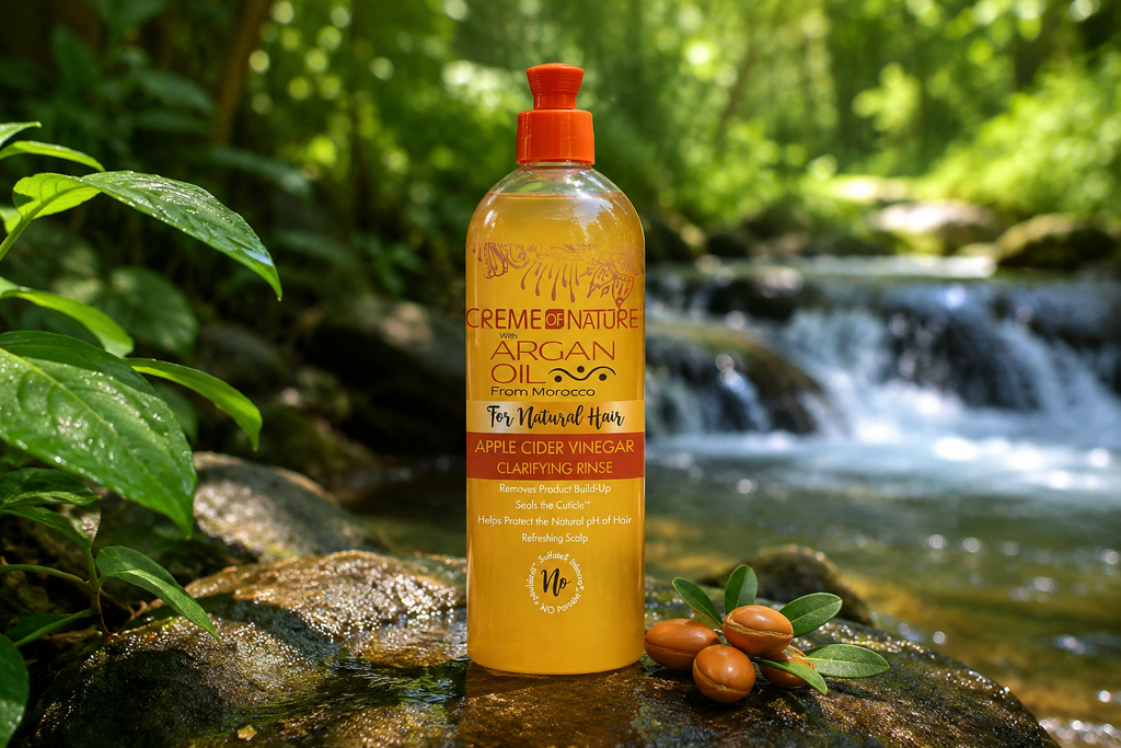 Creme of nature w/argan oil from morocco apple cider vinegar clarifying rinse 460ml