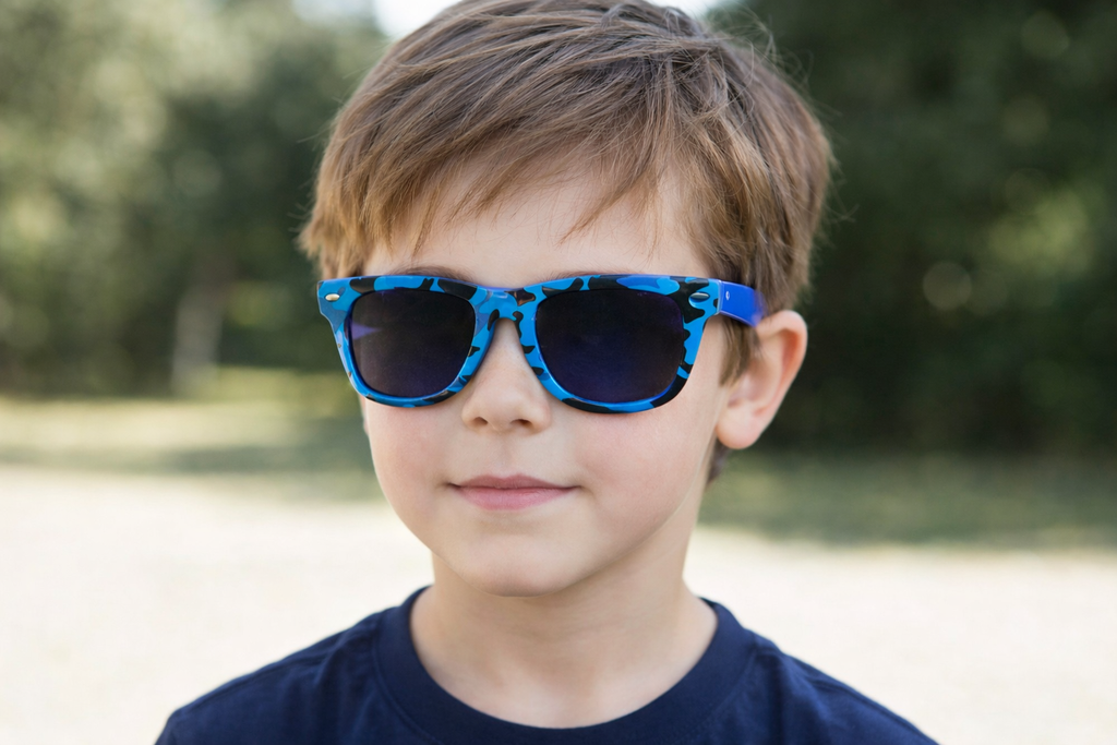 28455JNR blue kid lunettes