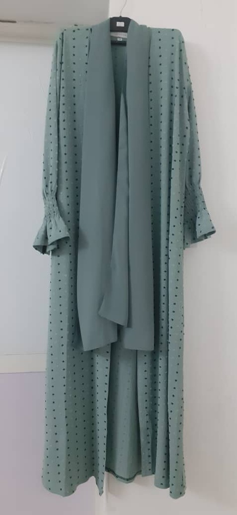 Abaya green taslim n karima