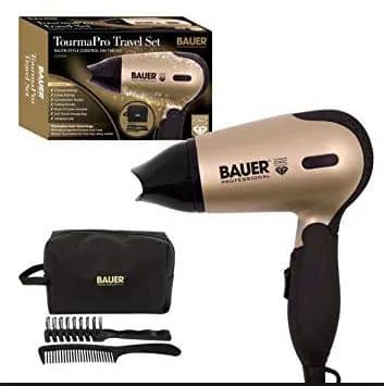 BAUER - 1200W tourma pro travel set (38850)