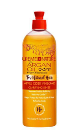 Crème de nature à l'huile d'argan du Maroc, rinçage clarifiant au vinaigre de cidre de pomme 460 ml