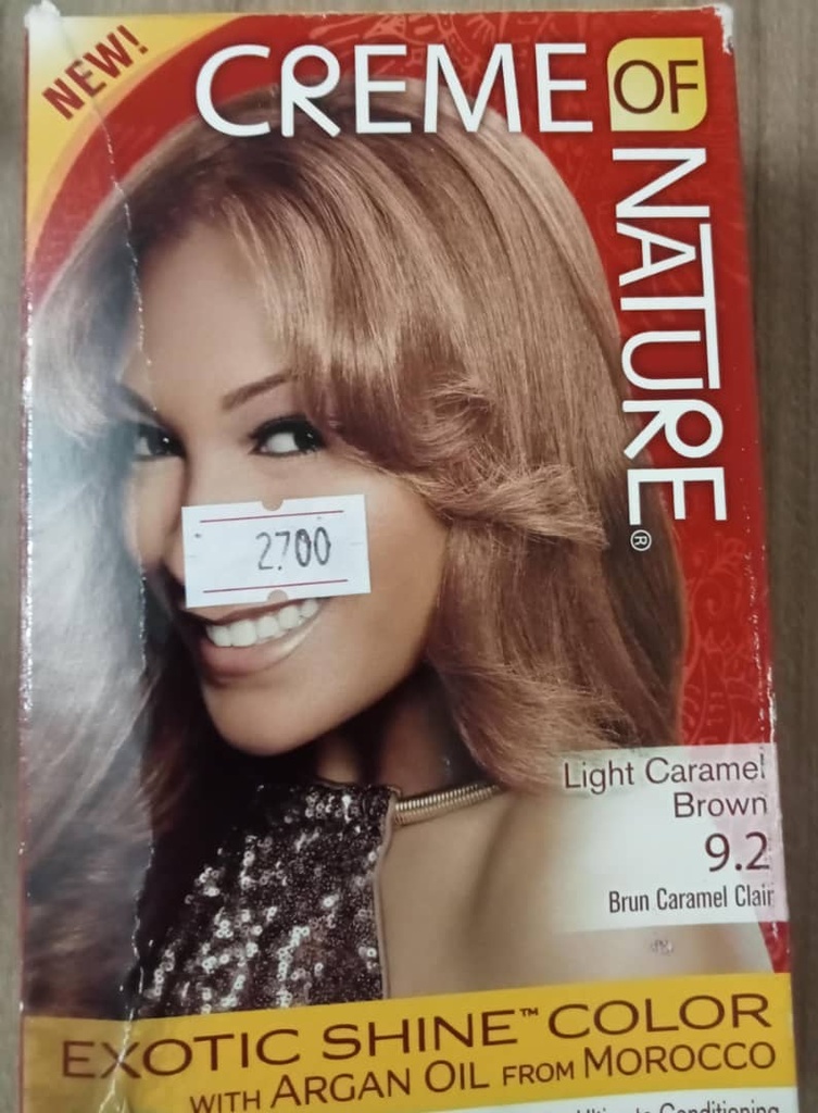 Creme of nature  hair color  (brun caramel clair 9.2)
