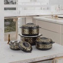 Set de casseroles en acier inoxydable isotherme avec couvercles 1/2/3/5 LITRE