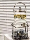 GLASS KETTLE SET WITH TAP LARGE CAPACITY BUCKET