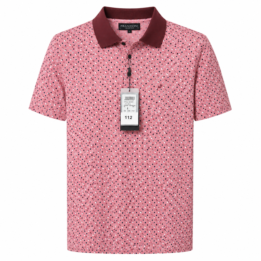 POLO shirt FRANZIONI /Dark burgundy collar