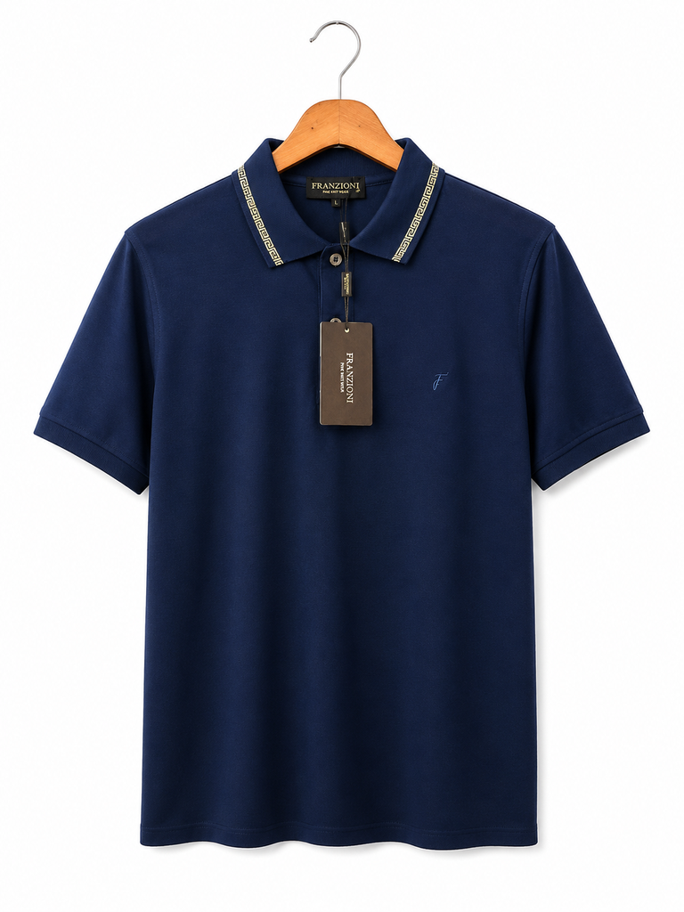 POLO SHIRT FRANZIONI BLEU MARINE