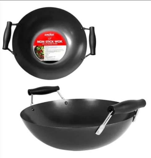 [67670] ANIKA - Non-Stick Wok w/ 2 Bakelite Handle '12'