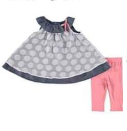 [KID0000013] CYNTHIA ROWLEY Tunic Dress & Leggings (KID0000013)