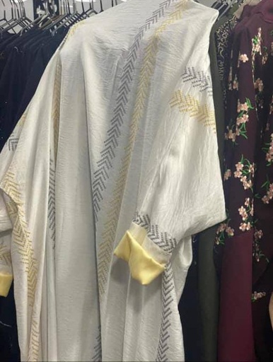  abaya blanche ( abay019)