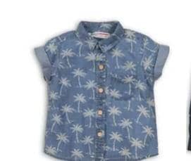 [KEYWEST 7] AOP chambray denim shirt