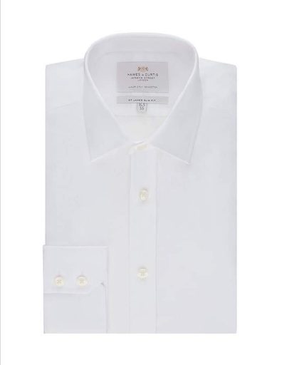 [SH00064] HAWES & CURTIS popeline formelle coupe slim à manches longues