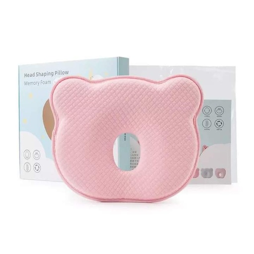 Head Shaping Pillow Memory Foam Pink