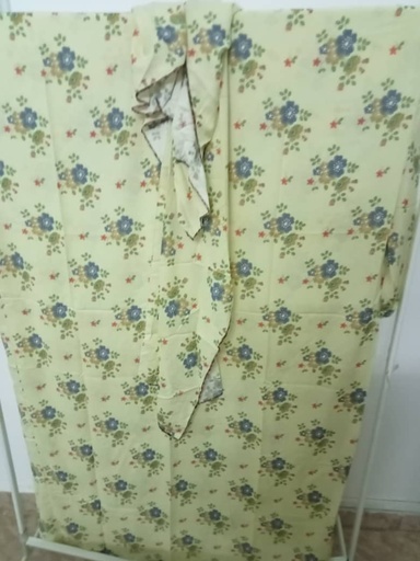 PRAYER DRESS/ FLORAL GREEN
