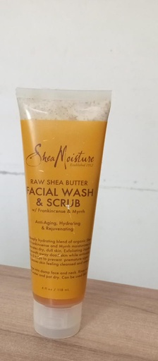 Shea butter facial wash & scrub 118ml (SMRS15)