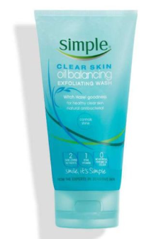 [SIM007]  SIMPLE clear skin nettoyant exfoliant équilibrant l'huile 150ml