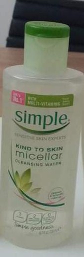 [SIM003] SIMPLE eau nettoyante micellaire douce pour la peau 200 ml