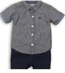 Striped shirt & chino pants set (TIDE 03)