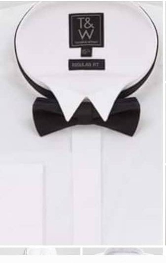 [SH00026]  T&W REG. ENSEMBLE CHEMISE DE DÎNER ET NŒUD PAPILLON (SH00026)