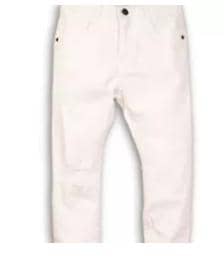  Jean en denim déchiré blanc (BLUES 6)