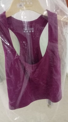 [ACT0005] Haut court avec soutien-gorge de sport à maintien moyen Souluxe( ROSE)